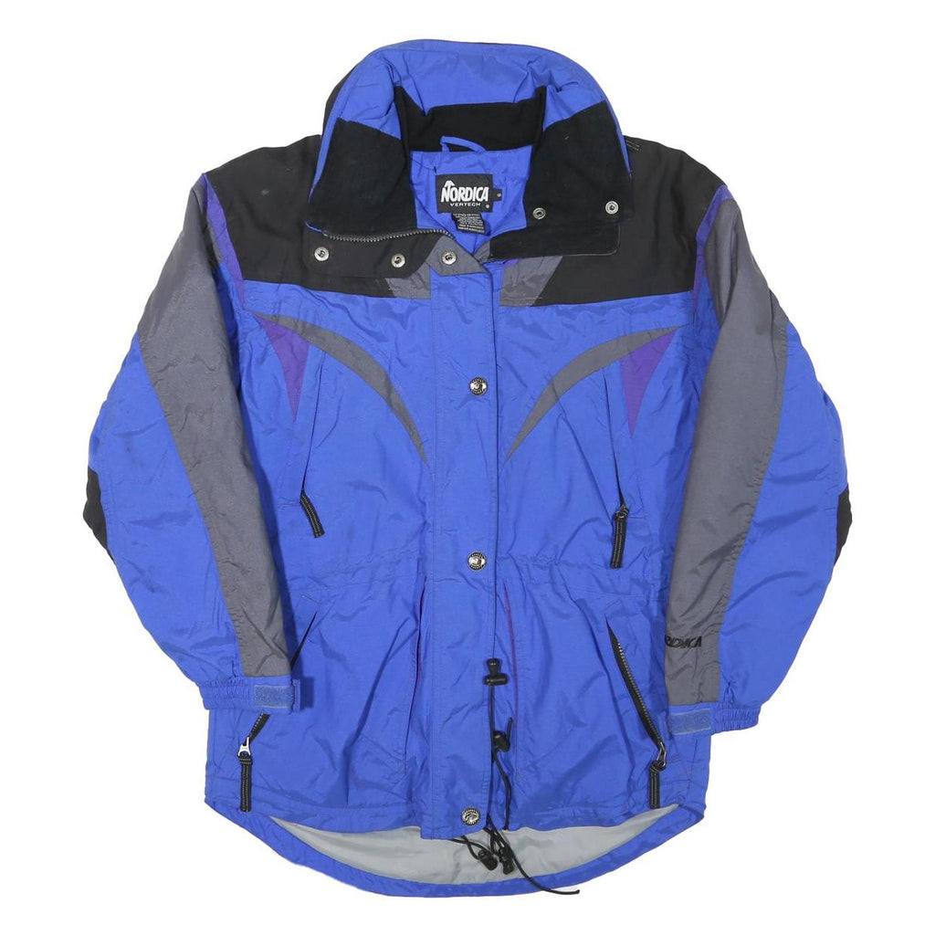 NORDICA Womens Blue & Grey Zip Jacket M Polyester Blend Outdoor Sportswear