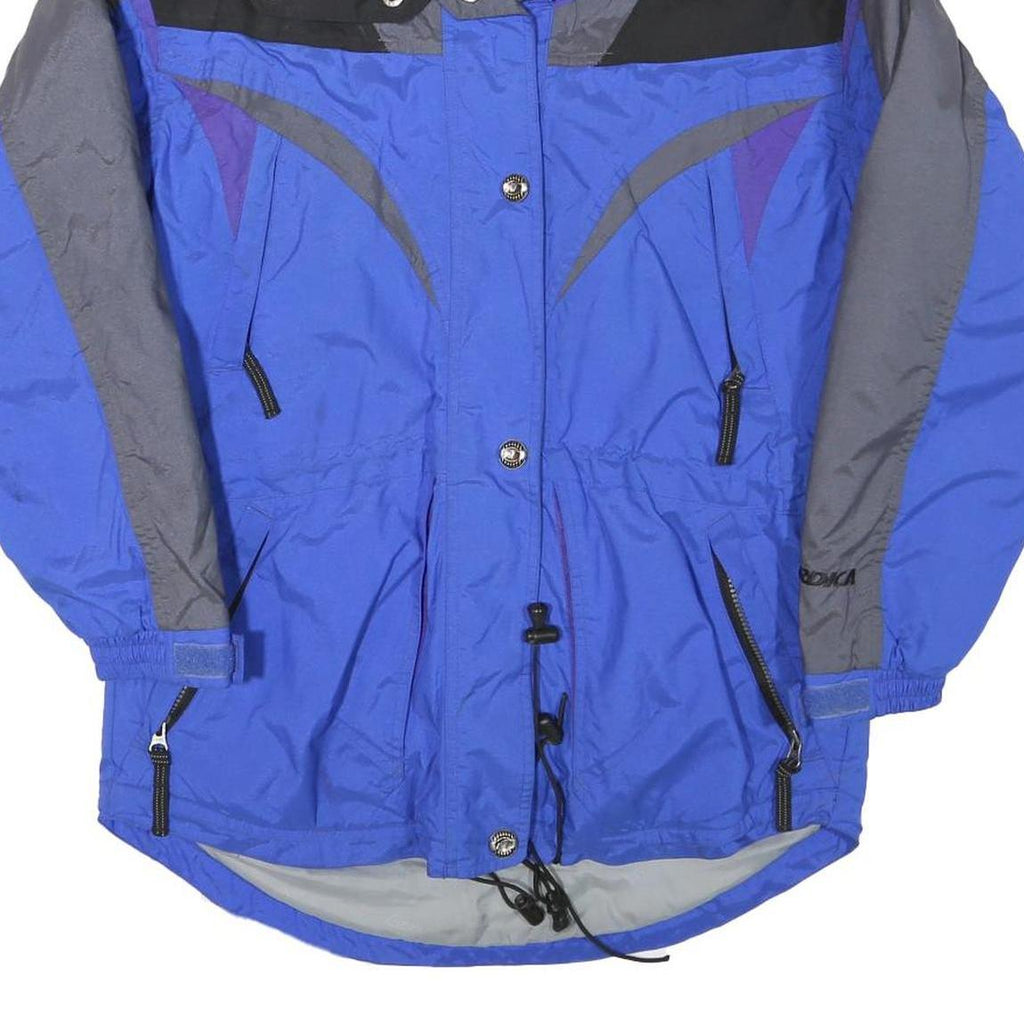 NORDICA Womens Blue & Grey Zip Jacket M Polyester Blend Outdoor Sportswear