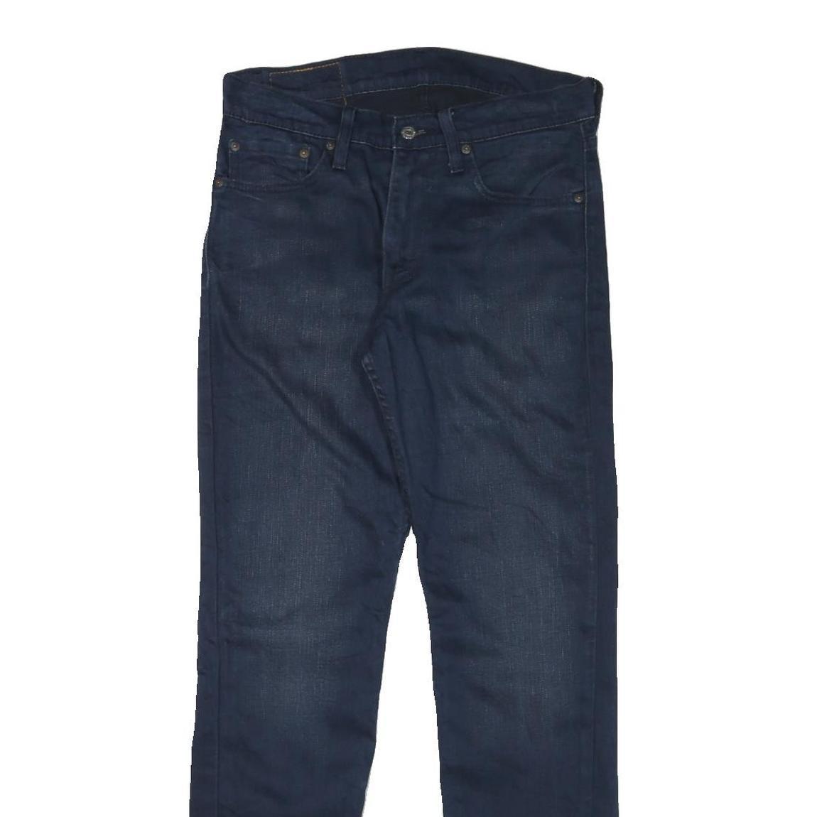 LEVI'S Mens Slim Blue Denim Dark Jeans W30 L31 Classic Cotton Blend Zip