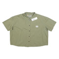 TIMBERLAND Womens Green Short Sleeve Cotton Blend Shirt XL Casual Summer