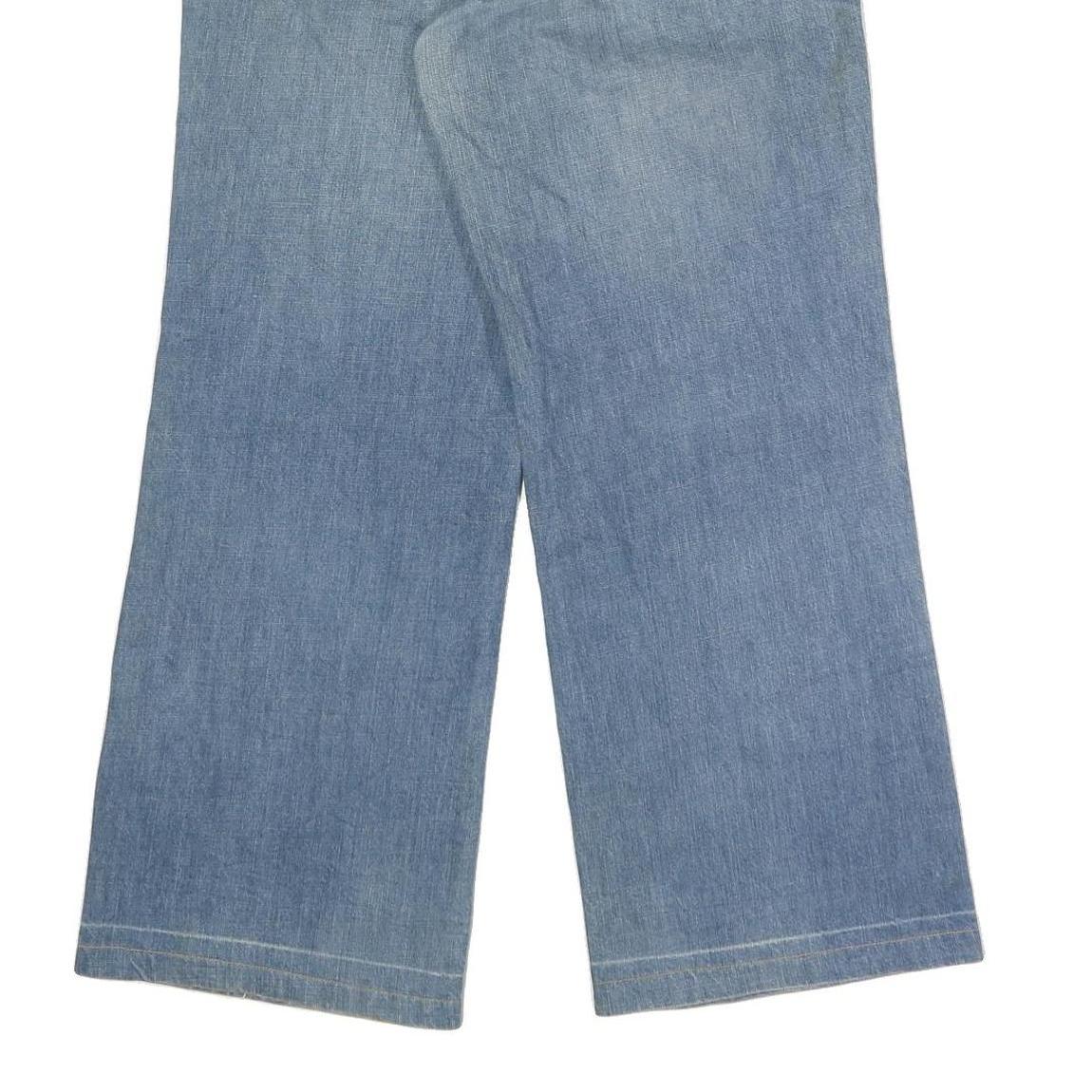 ICEKEKI JEAN Mens Jeans Blue Regular Wide-Leg Denim Medium W32 L27 Classic