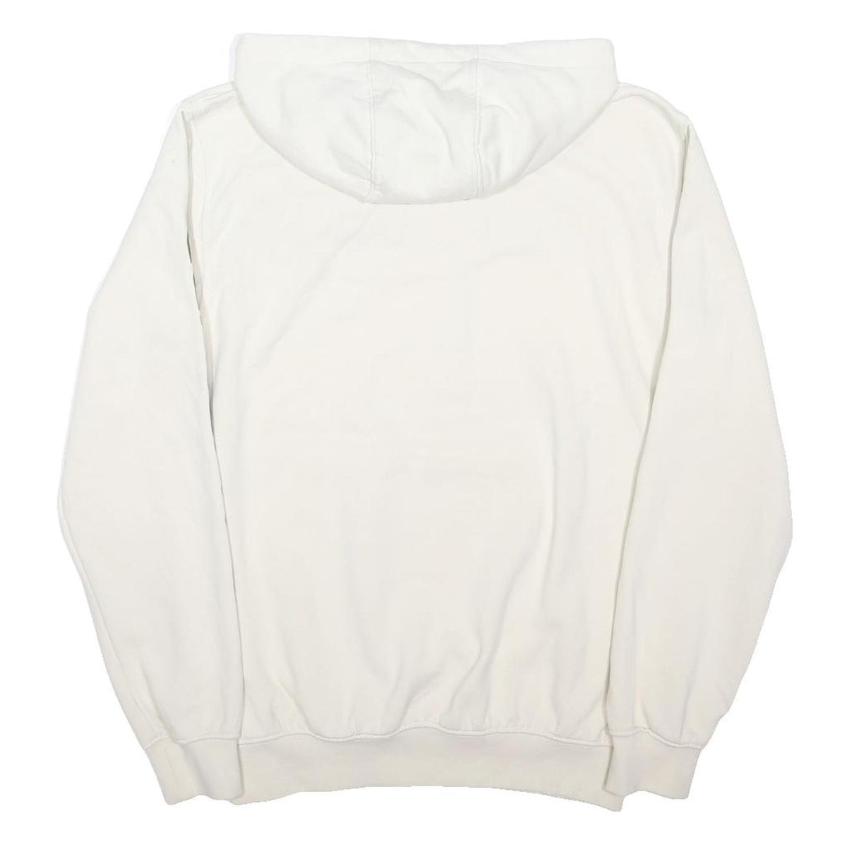 CARHARTT Womens White ¼ Zip Hoodie S Sleeve Logo Plain Cotton Blend Casual