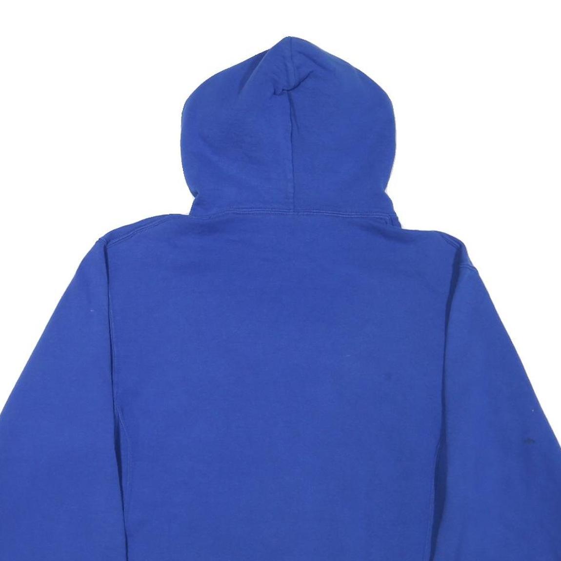 RUSSELL ATHLETIC Mens Blue Hoodie M Pullover Cotton Blend Eagle Graphic