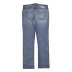 PHARD Womens Slim Blue Denim Jeans W32 L32 Zip Closure Classic Style