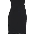 KAREN MILLEN Womens Black Bodycon Jersey Mini Dress UK 8 Polyester Blend