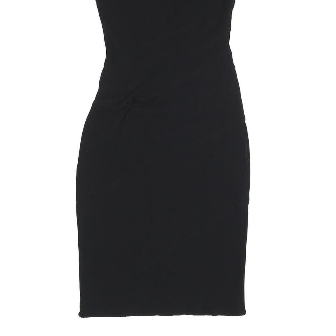 KAREN MILLEN Womens Black Bodycon Jersey Mini Dress UK 8 Polyester Blend