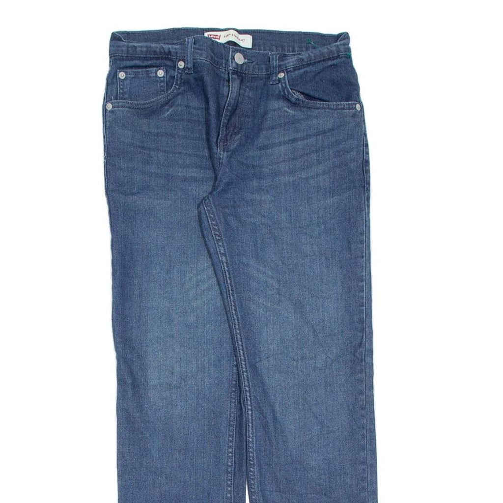 LEVI'S 514 Womens Jeans Blue Slim Straight Stone Wash W28 L28