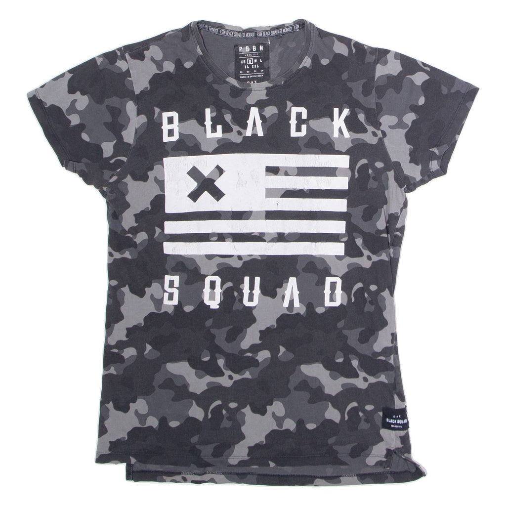BLACK SQUAD Mens T-Shirt Grey S
