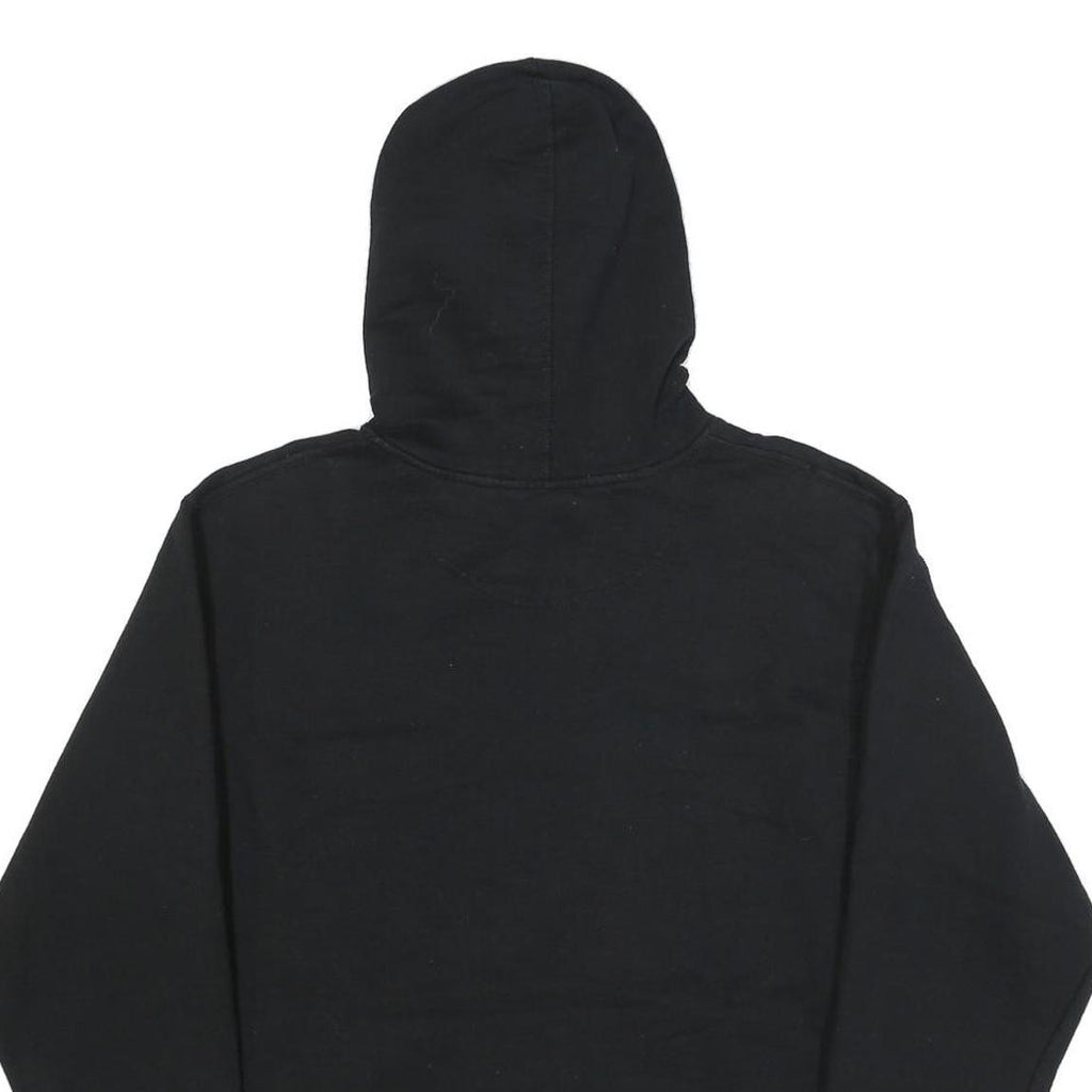 CHAMPION Mens Black Hoodie S Cotton Blend Pullover Logo Sweatshirt