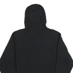 CHAMPION Mens Black Hoodie S Cotton Blend Pullover Logo Sweatshirt