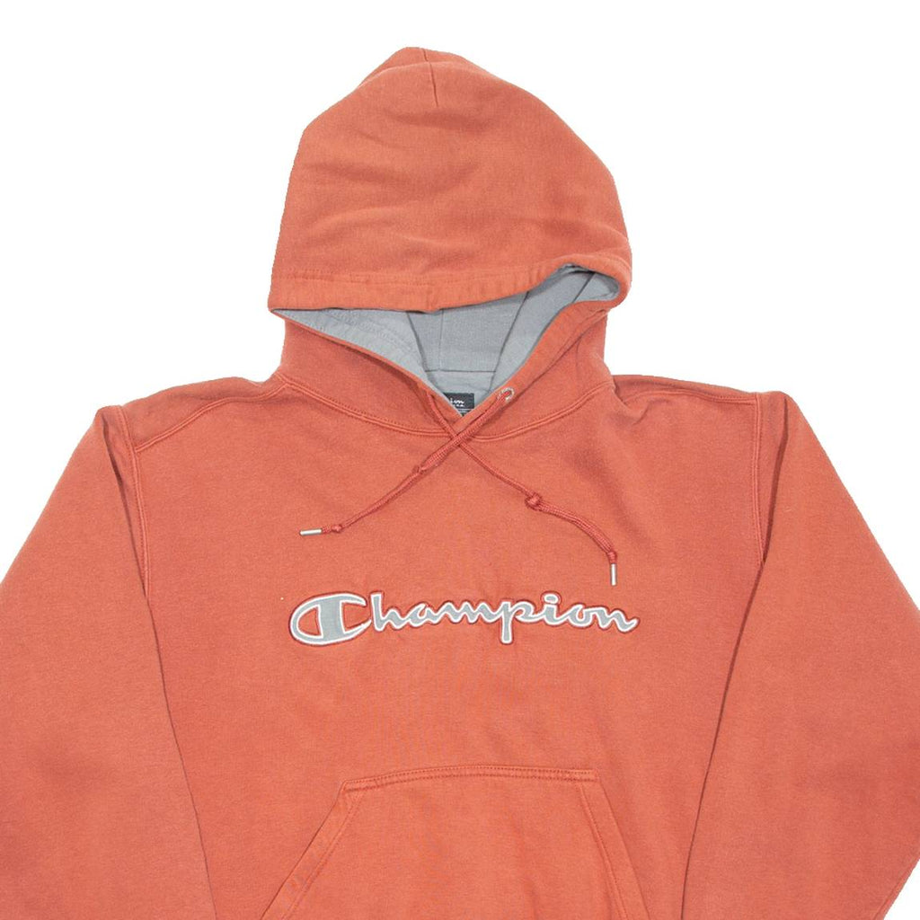 CHAMPION Mens Orange Hoodie M