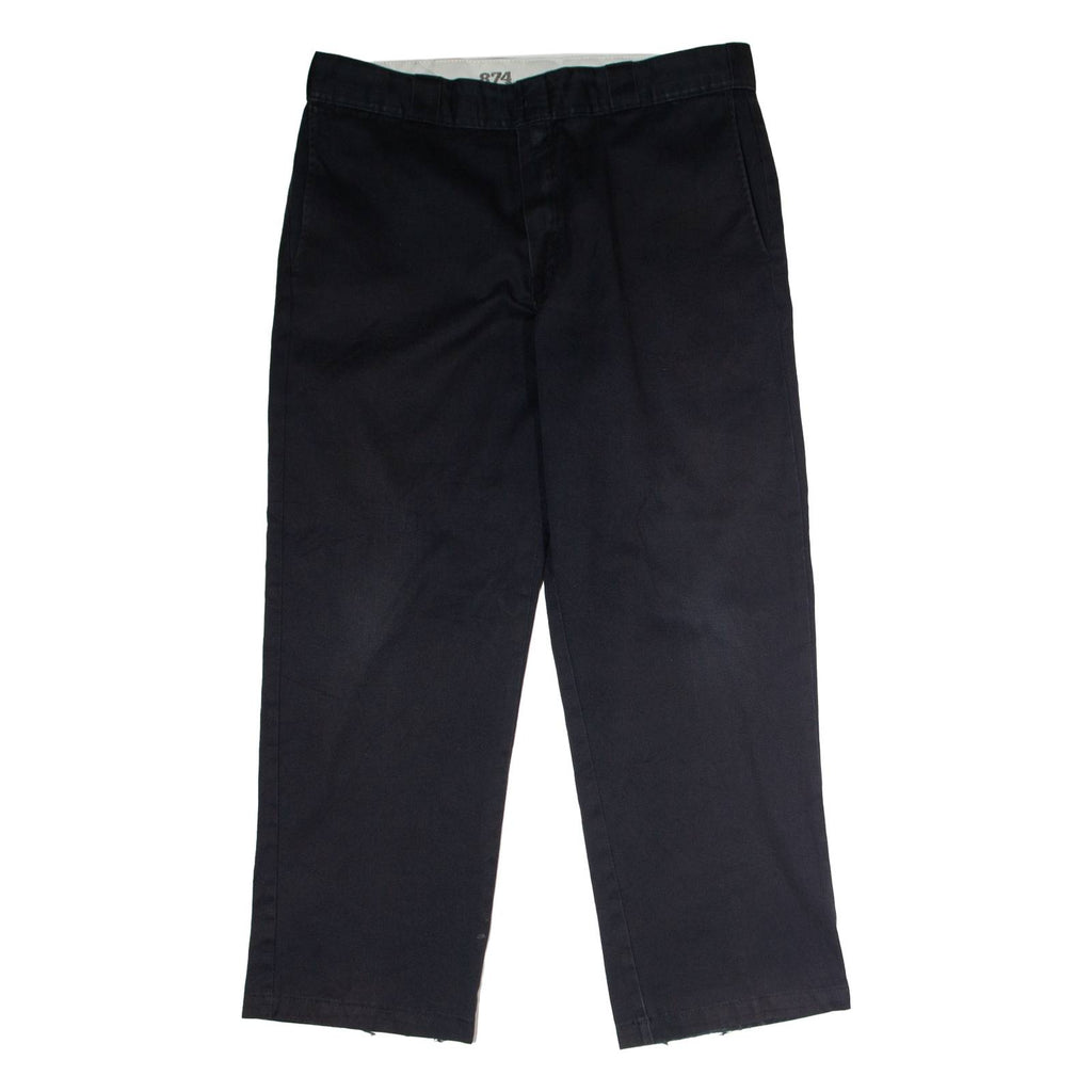 DICKIES 874 Workwear Mens Twill Trousers Black Classic Straight W38 L28