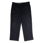 DICKIES 874 Workwear Mens Twill Trousers Black Classic Straight W38 L28