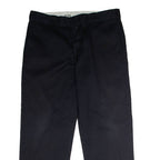 DICKIES 874 Workwear Mens Twill Trousers Black Classic Straight W38 L28
