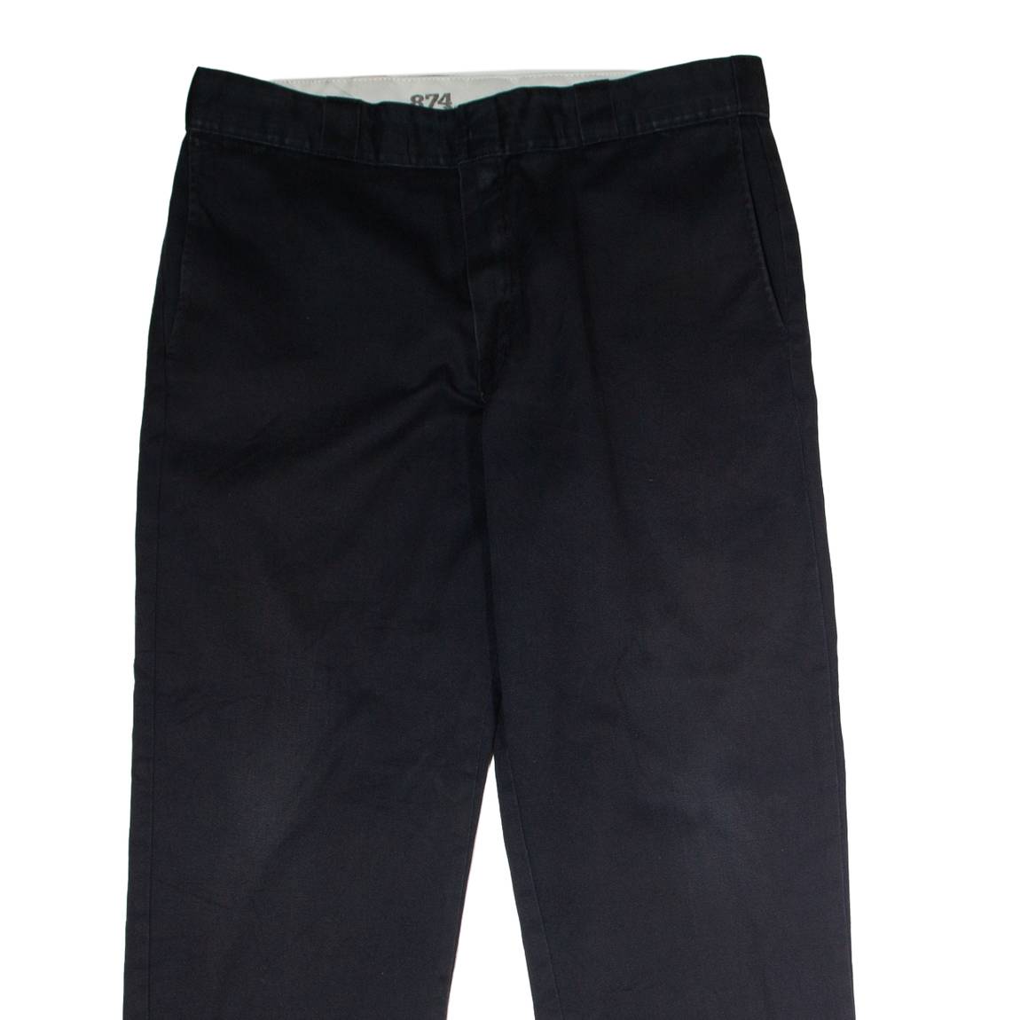 DICKIES 874 Workwear Mens Twill Trousers Black Classic Straight W38 L28