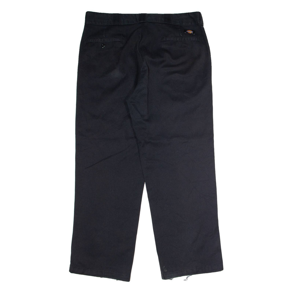 DICKIES 874 Workwear Mens Twill Trousers Black Classic Straight W38 L28