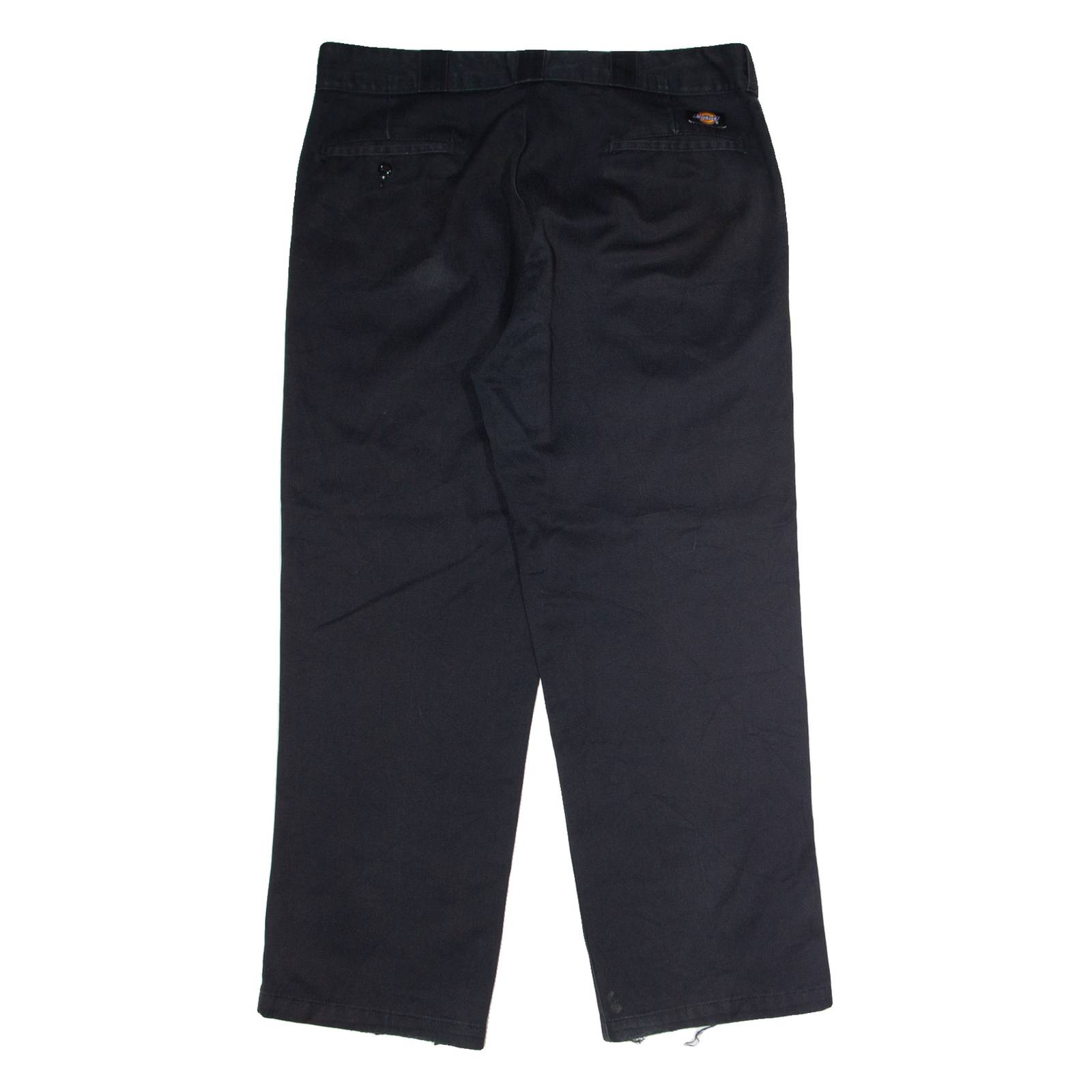DICKIES 874 Workwear Mens Twill Trousers Black Classic Straight W38 L28