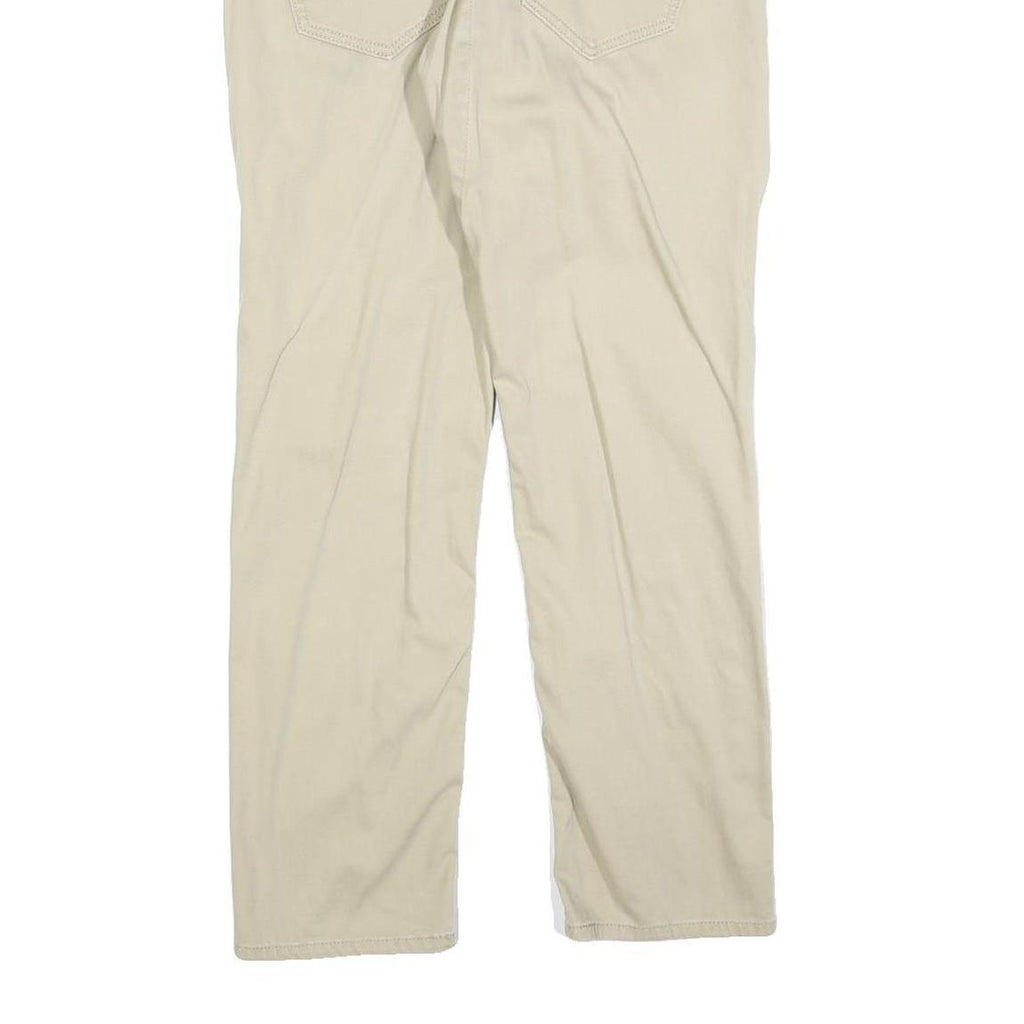 LEVI'S Mens Slim Cotton Blend Beige Trousers W30 L26 Classic Zip Casual Stylish