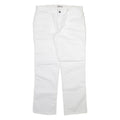 DICKIES Carpenter Womens Trousers White Regular Straight W36 L32