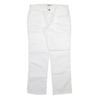 DICKIES Carpenter Womens Trousers White Regular Straight W36 L32
