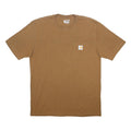 CARHARTT Mens Brown Pocket T-Shirt M Short Sleeve Crew Neck Cotton Blend