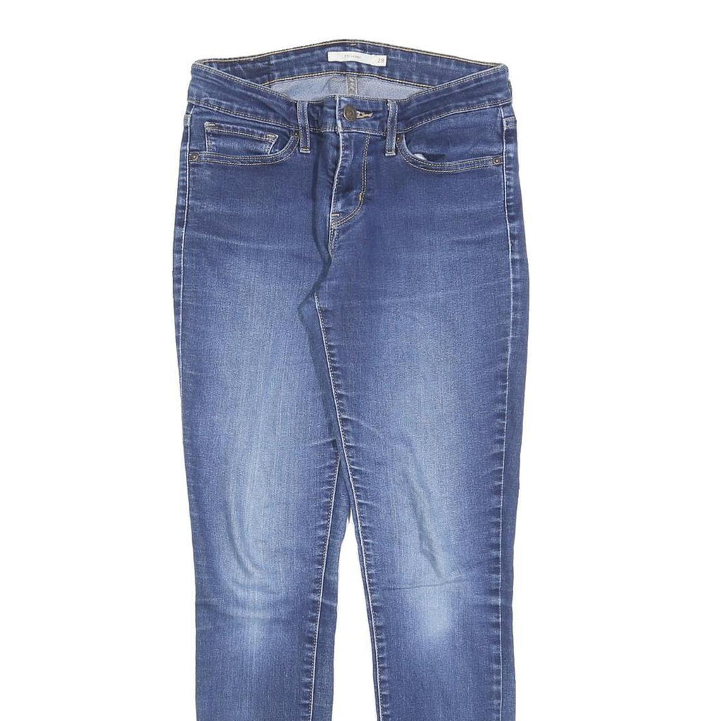 LEVI'S 711 Womens Jeans Blue Slim Skinny Denim Medium W28 L32 Stretch Cotton