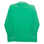 JULIETTA Womens Shirt Green Collared Long Sleeve L