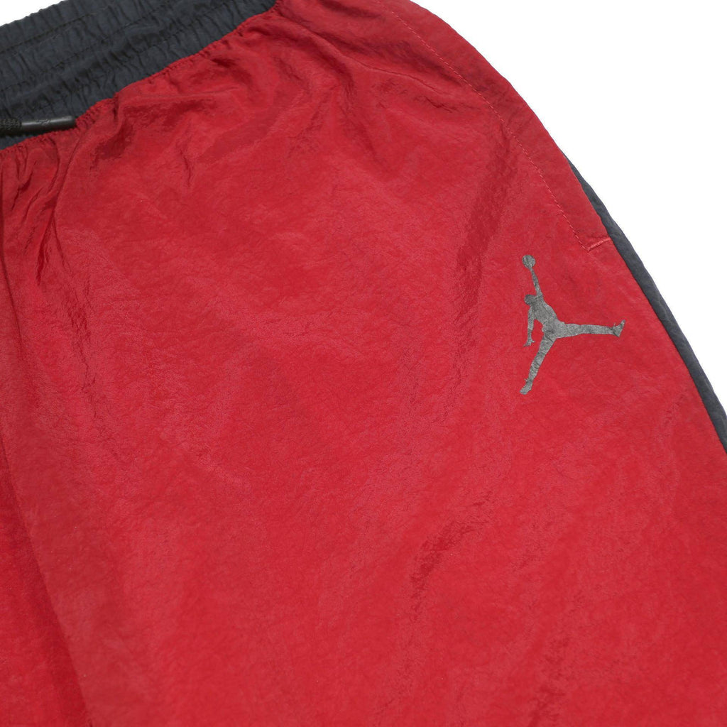 AIR JORDAN Boys Joggers Red Grey White Navy XL W26 Striped Nylon Sportswear