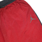 AIR JORDAN Boys Joggers Red Grey White Navy XL W26 Striped Nylon Sportswear