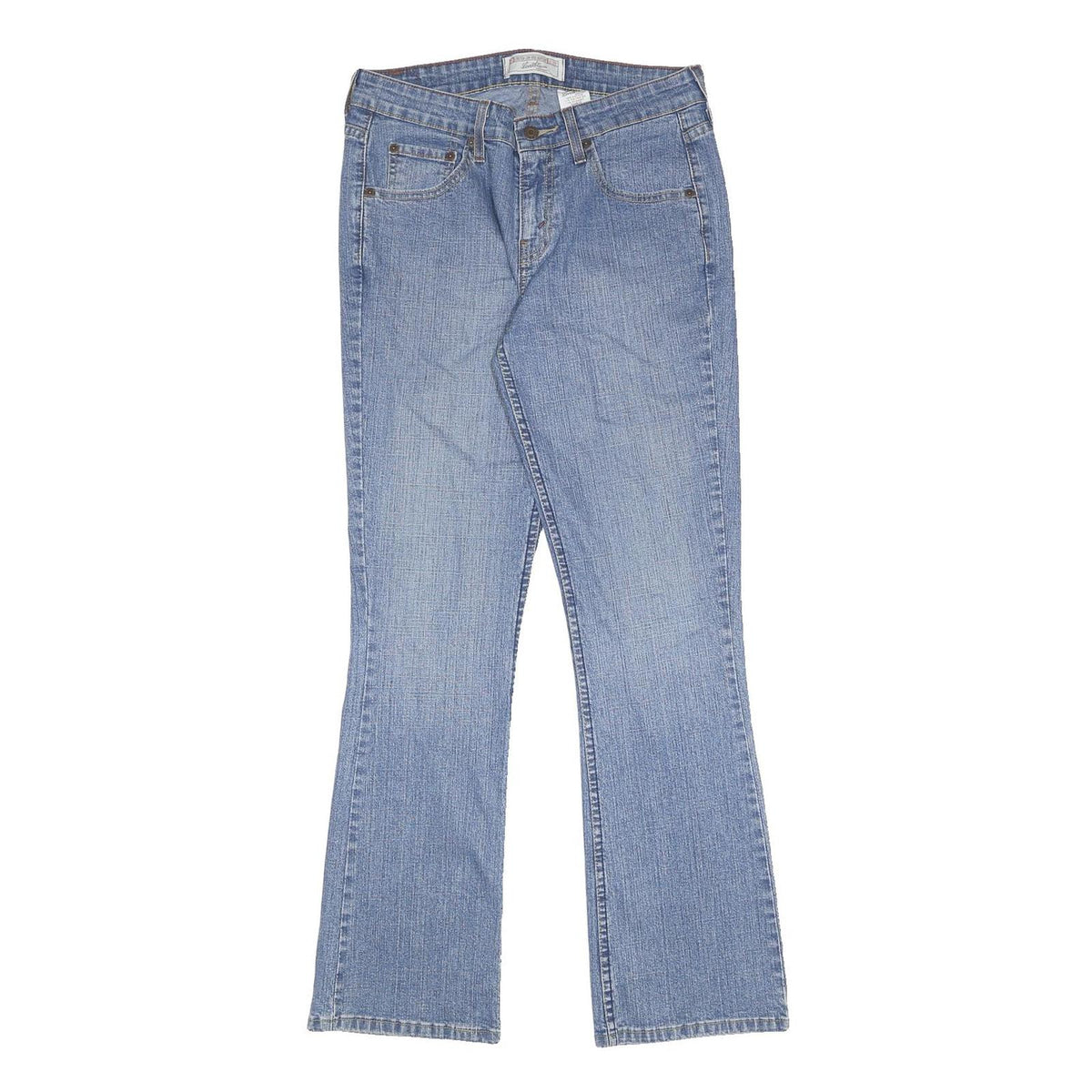 LEVI'S Womens Slim Blue Denim Bootcut Jeans Cotton Blend Zip W30 L31