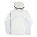 JACK WOLFSKIN Womens White & Light Grey Outdoor Jacket XL Polyester Blend Zip