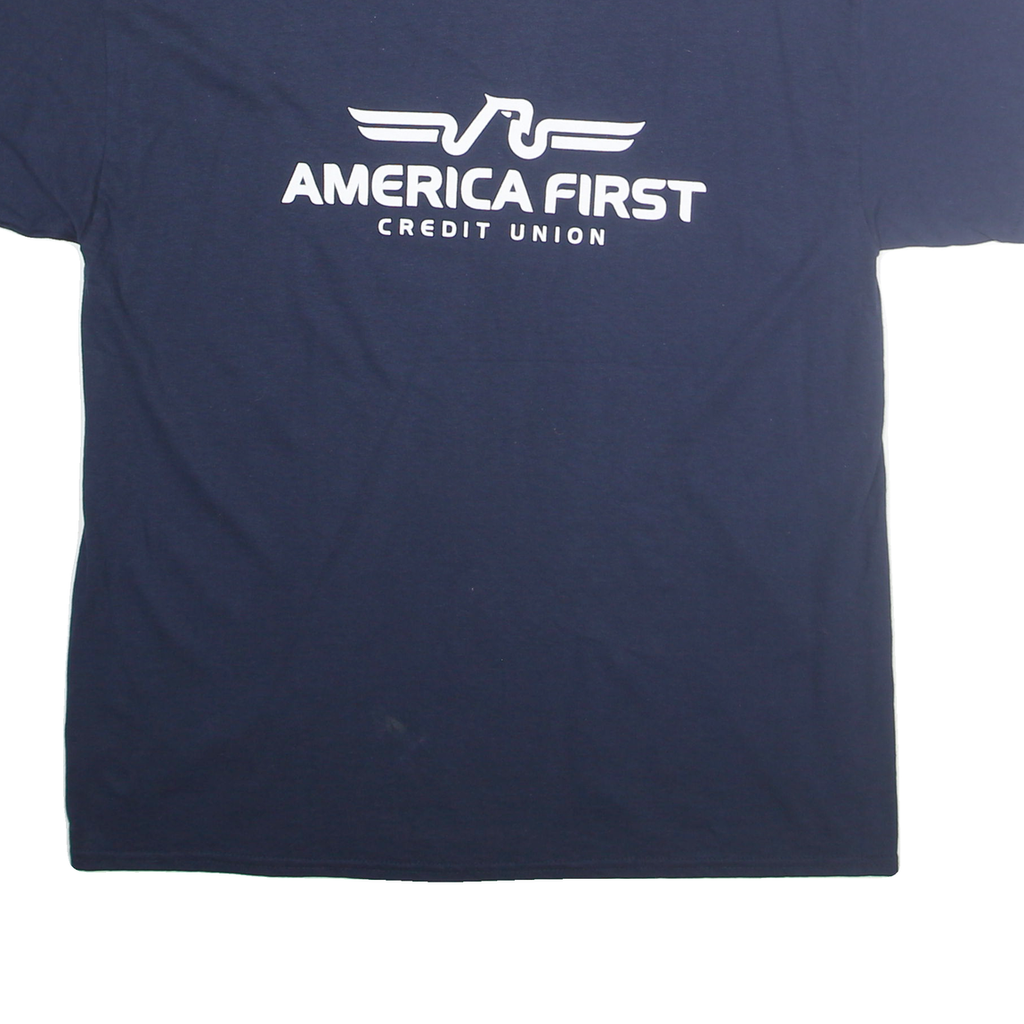 Mens Blue Nevada Graphic T-Shirt XL Short Sleeve Crew Neck Cotton Blend Jersey