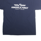 Mens Blue Nevada Graphic T-Shirt XL Short Sleeve Crew Neck Cotton Blend Jersey