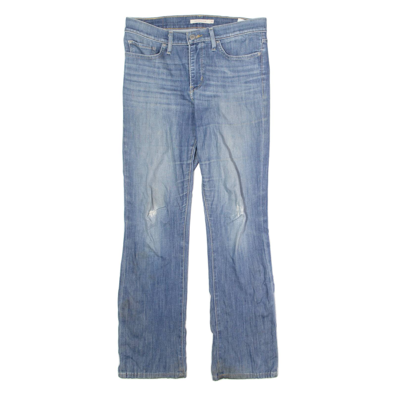 LEVI'S 312 Shaping Womens Jeans Blue Slim Straight Stone Wash W30 L30