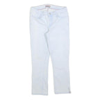 TOMMY HILFIGER Womens Jeans White Slim Straight Denim Raw W26 L24 Stylish