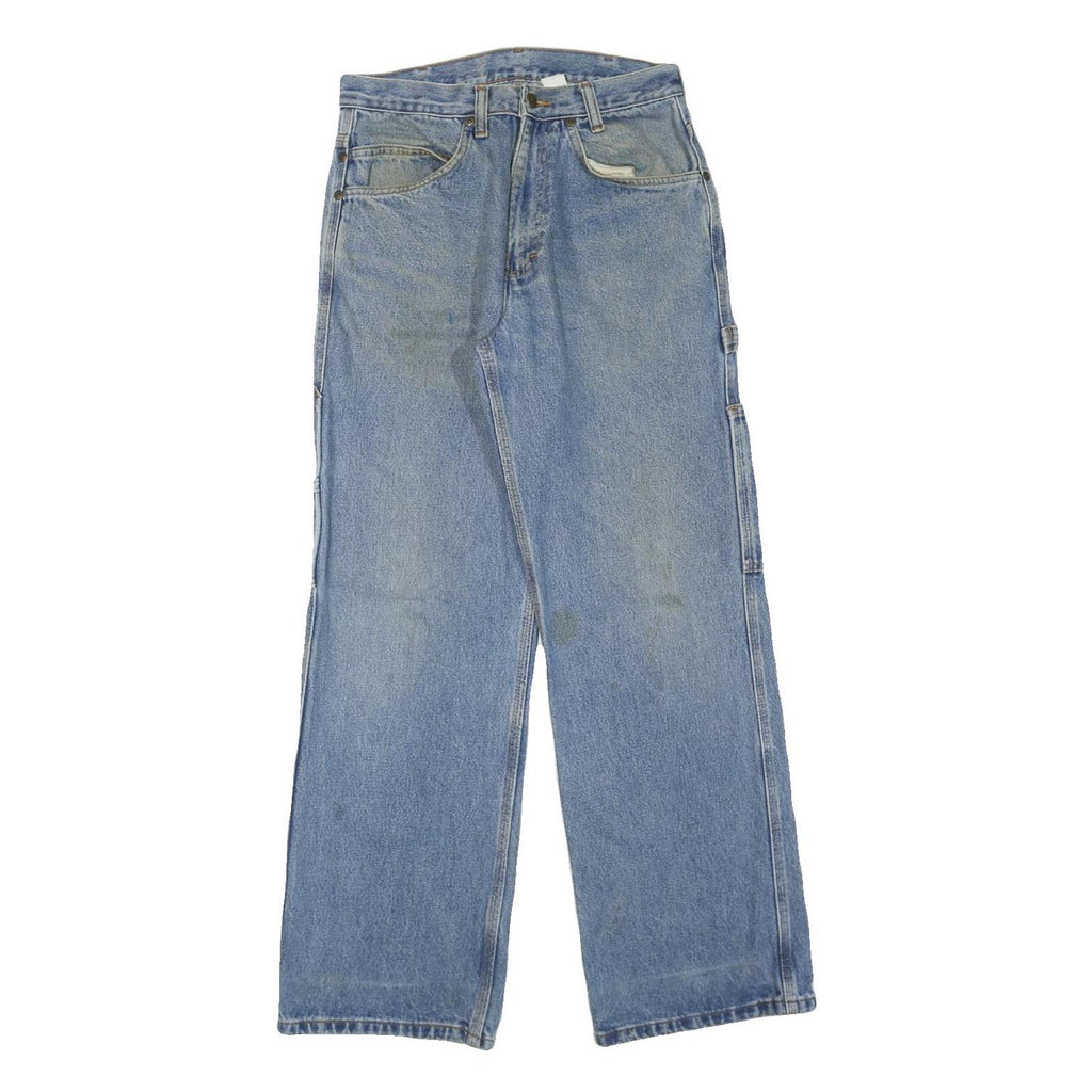BEN DAVIS Mens Blue Regular Fit Straight Leg Denim Jeans W28 L32 Workwear