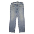 CARHARTT Mens Jeans Blue Regular Straight Denim Light W36 L32 Classic Zip