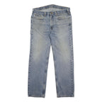 CARHARTT Mens Jeans Blue Regular Straight Denim Light W36 L32 Classic Zip