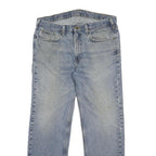 CARHARTT Mens Jeans Blue Regular Straight Denim Light W36 L32 Classic Zip