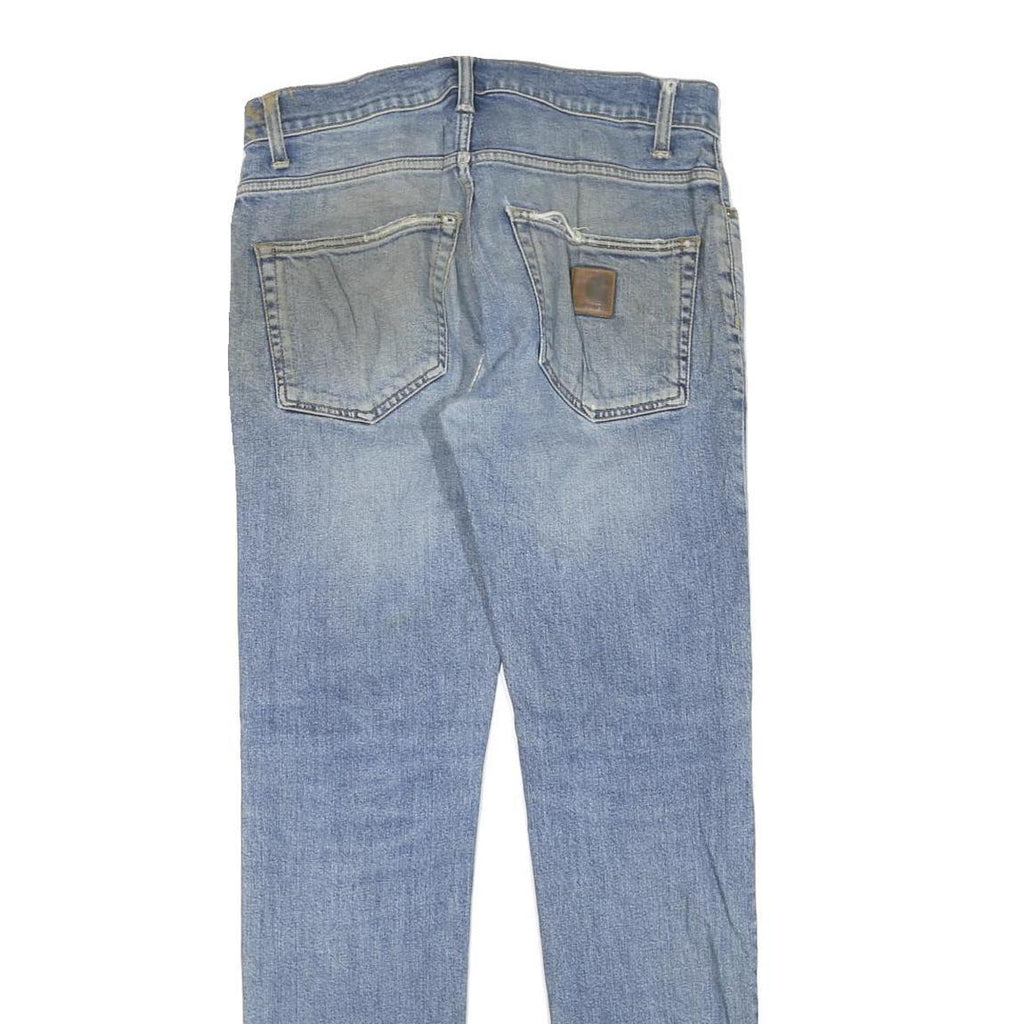 CARHARTT Mens Regular Fit Denim Jeans Light Blue W29 L32 Classic Cotton Blend