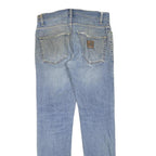 CARHARTT Mens Regular Fit Denim Jeans Light Blue W29 L32 Classic Cotton Blend
