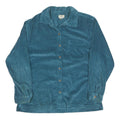 LL BEAN Womens Blue Corduroy Shirt L Button Up Casual Wear