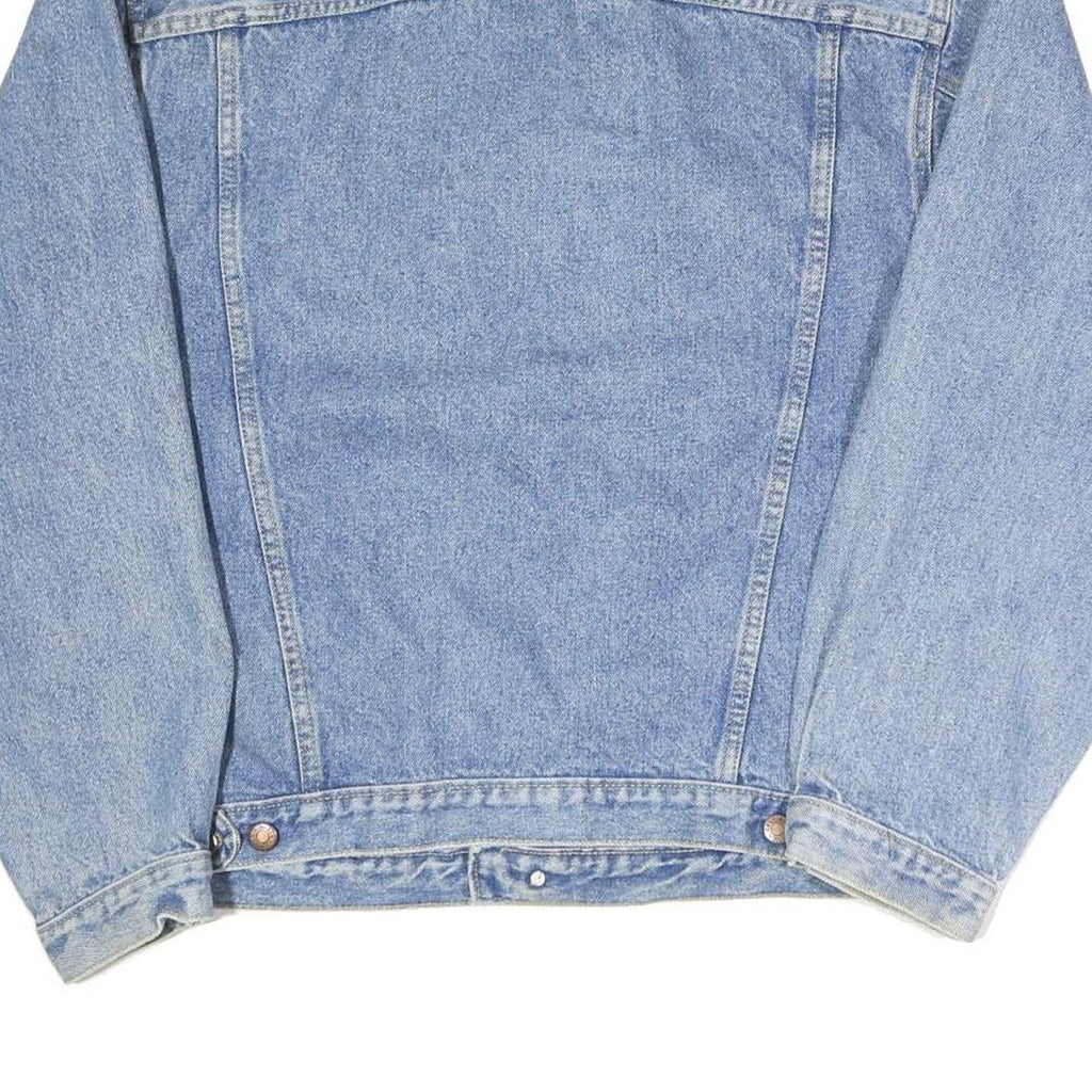 CALVIN KLEIN Mens Blue Denim Jacket Button L Cotton Blend Classic Style