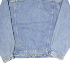 CALVIN KLEIN Mens Blue Denim Jacket Button L Cotton Blend Classic Style