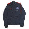 NIKE Mens Navy Blue & Red Paris Saint Germain Bomber Jacket M Polyester Blend
