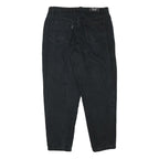 TEDDYS Mens Relaxed Black Cotton Blend Denim Jeans W33 L29 Casual Zip Closure
