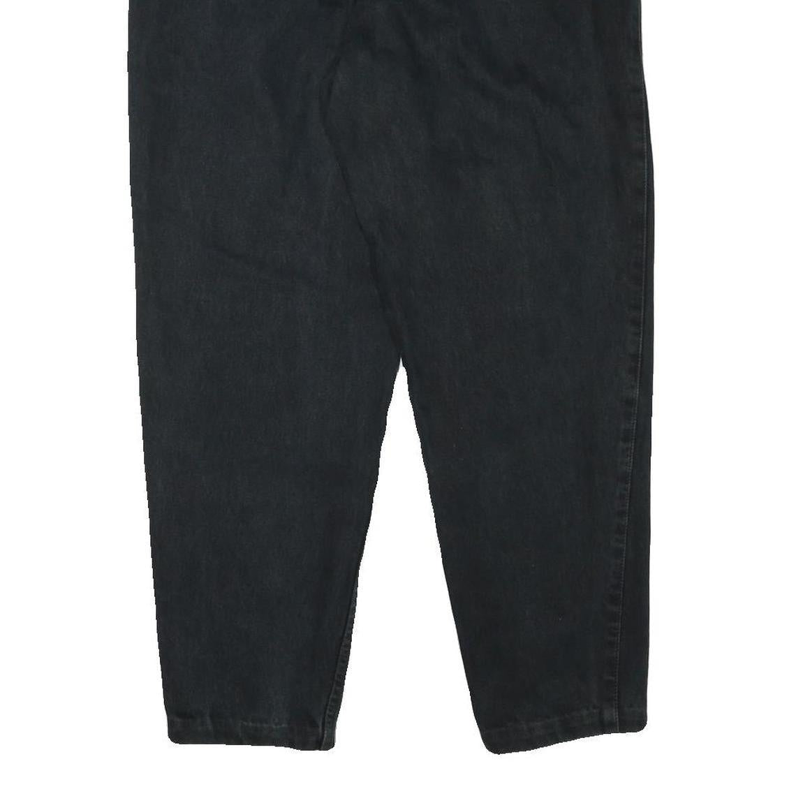 TEDDYS Mens Relaxed Black Cotton Blend Denim Jeans W33 L29 Casual Zip Closure