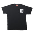 THE NORTH FACE Mens Black Graphic T-Shirt L Short Sleeve Crew Neck Cotton Blend