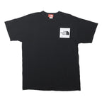 THE NORTH FACE Mens Black Graphic T-Shirt L Short Sleeve Crew Neck Cotton Blend