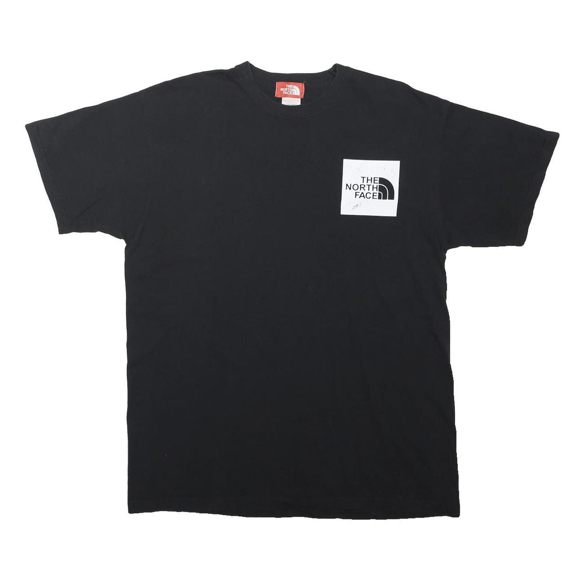 THE NORTH FACE Mens Black Graphic T-Shirt L Short Sleeve Crew Neck Cotton Blend